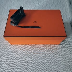 Hermes Shoe Box w/ Tissue & Ribbons - Brand New